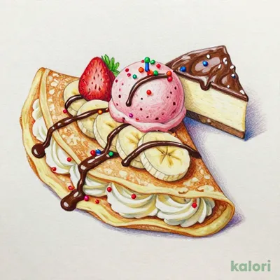 バナナチョコケーキメルバ
