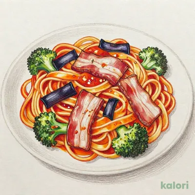 2種のチーズとベーコンのもっちりナポリタン
