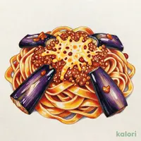 ごろっと揚げ茄子の濃厚ミートソース