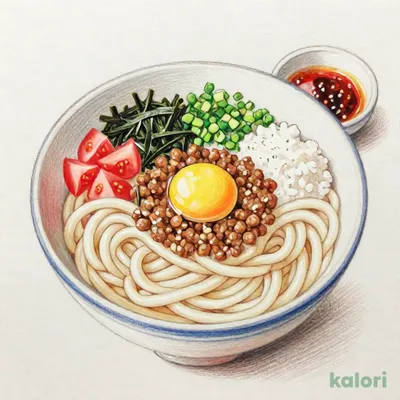 肉辛まぜうどん (並)