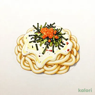 明太クリームうどん (並)