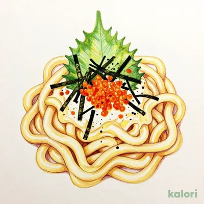 明太クリームうどん (大)