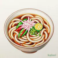 Cold Udon Noodles with Green Chili and Grated Daikon, Extra Large
