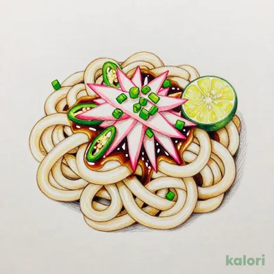 Green Chili and Grated Daikon Soy Sauce Udon, Extra Large