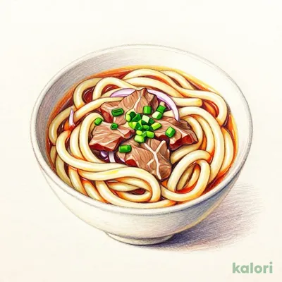 Freshly Made Meat Bukkake Udon (Hot, Regular)