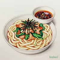 旨辛豚つけ汁うどん (1.5玉)