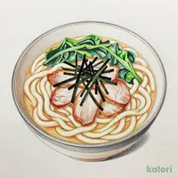 Rich Seafood and Pork Dipping Udon (1.5 Portions)