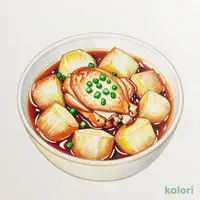 Chicken and Daikon Radish Microwave Sauce