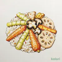 五目釜めし味付けごはん付き