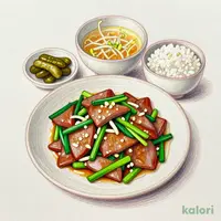 Garlic Liver and Garlic Chive Stir-fry Set Meal