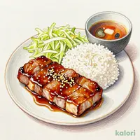 Double Garlic Pork Steak Set Meal