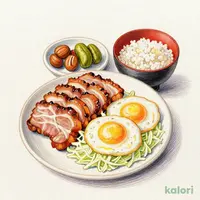 Chashu Pork & Double Egg Set Meal
