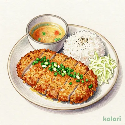 Pork Cutlet with Scallion & Sansho Pepper Set Meal