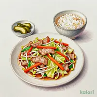 Mini Stir-Fried Meat & Vegetables Set Meal