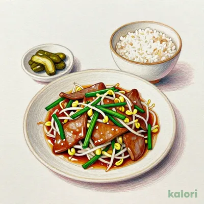 Stir-Fried Liver & Garlic Chives Set Meal