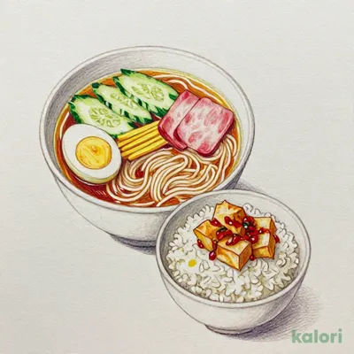 Cold Soup Noodles & Mini Mapo Tofu Rice Bowl Set