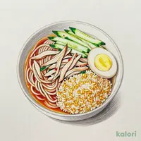 Cold Soup Noodles & Half-Portion Fried Rice Set