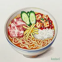 Hiyashi Chuka (Cold Ramen) & Mini Mapo Tofu Rice Bowl Set