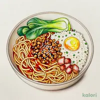 Cold Tantanmen (Spicy Sesame Ramen) & Half Fried Rice Set