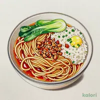 Tantanmen (Spicy Sesame Ramen) & Half Fried Rice Set with Thick Noodles