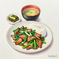 Stir-Fried Liver & Chives Set Meal