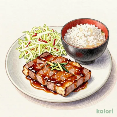 Ginger Pork Steak Set Meal