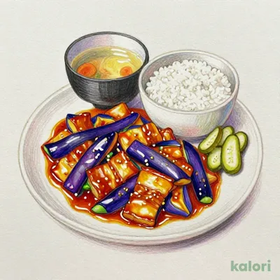 Stir-Fried Pork and Eggplant with Spicy Miso Set Meal
