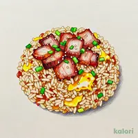 Roast Pork Fried Rice (Half Portion)