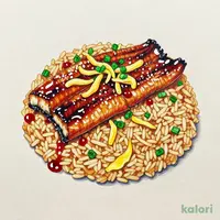 Eel Fried Rice, Double Portion