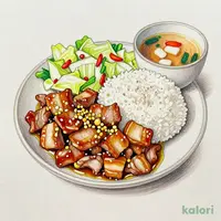 定食セット(豚ガーリック)