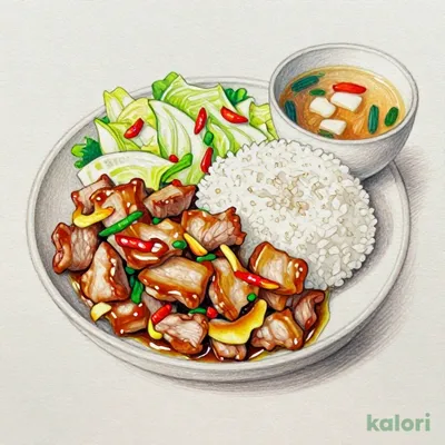 定食セット(豚生姜焼き)