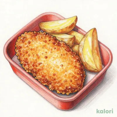 【惣菜セット】ロースかつ１枚＋アジフライ１枚＋ハーフ皮付きポテト