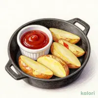皮付きポテトフライ