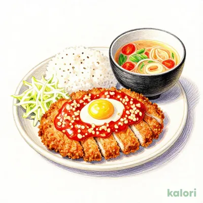 Tomato Sauce Pork Loin Cutlet Set Meal