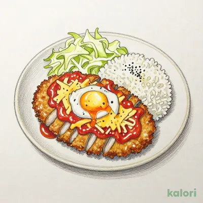 Cheese Tomato Pork Cutlet Set Meal