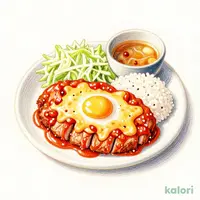 チーズうまトマ超厚切りリブロースかつ定食