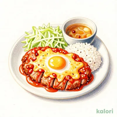 Cheese and Tomato Thick-Cut Rib Loin Cutlet Set Meal