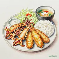 Seafood Assortment Set Meal (Squid, White Fish, Shrimp)