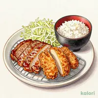 超厚切りリブロースかつ＆本格唐揚げ定食