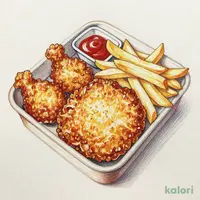 【惣菜セット】ロースかつ1枚+本格唐揚げ3個+ハーフポテトフライ