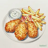【惣菜セット】本格唐揚げ３個＋海老フライ２尾＋ハーフポテトフライ