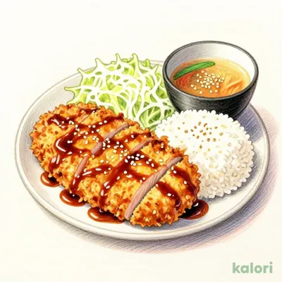 超厚切りリブ味噌ロースかつ定食