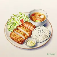Pork Cutlet & Fried Shrimp (1 Piece) Set Meal