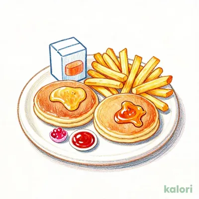 お子様パンケーキプレート