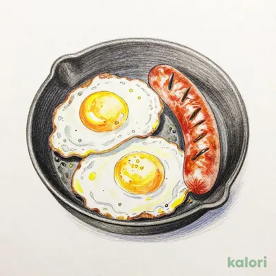 目玉焼き＆ソーセージ