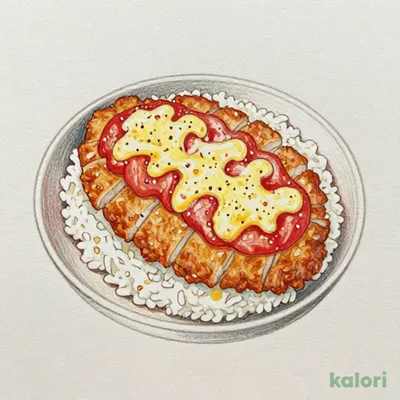 ロースかつチーズトマトハヤシライス