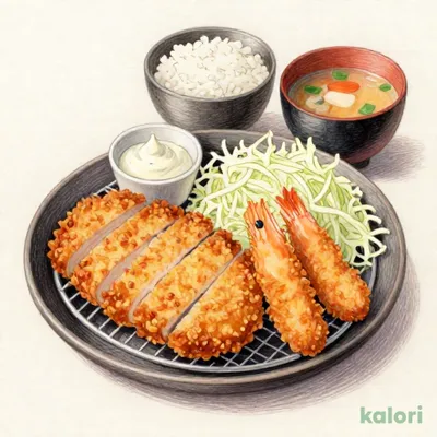 【海老セール】ロースかつ＆海老フライ（2尾）定食