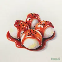 やまきさんの紅白もち（6本）