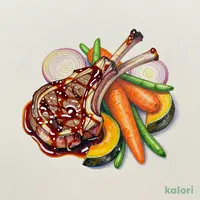Lamb Rib Loin Jingisukan (with Vegetables)