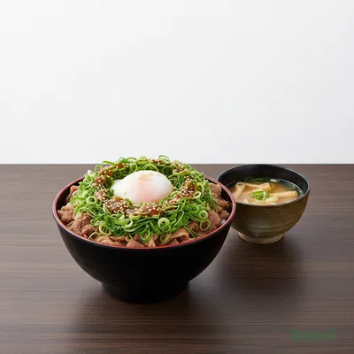 ネギたっぷり旨辛ネギたま牛めし (大盛)
